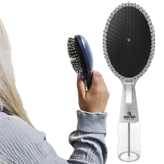 Cepillo para cabello con dispensador de agua